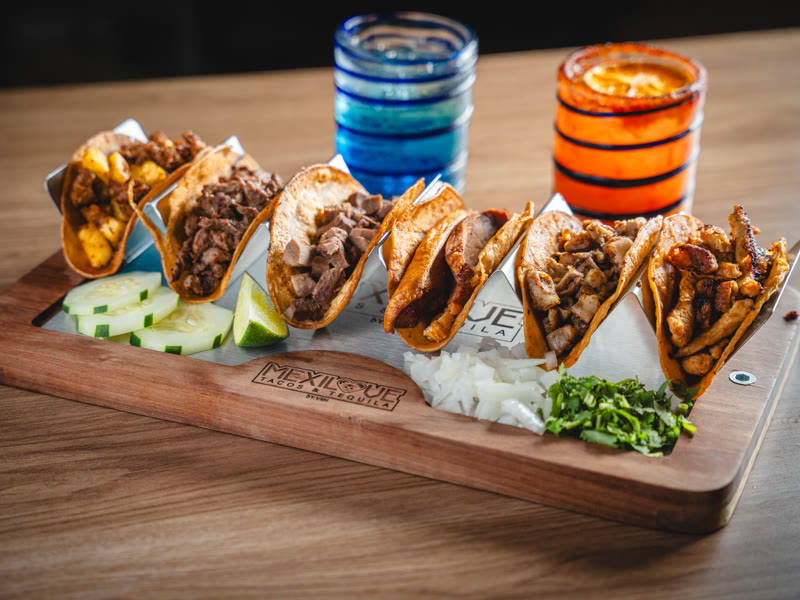 Street tacos at Mexilove